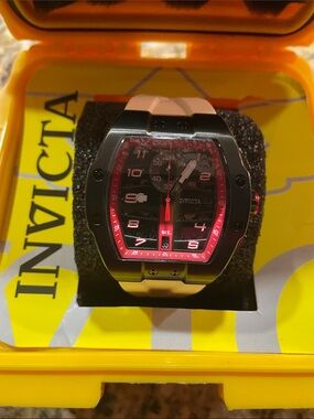 Invicta Racing Watch with White Strap